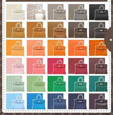 hermes kelly 25 colors|Hermes Birkin color chart.